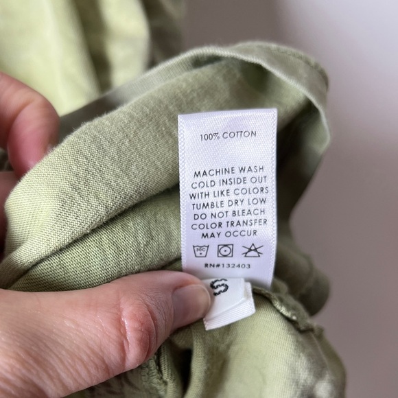 Cotton Citizen Ruched Side Lisbon Tank Dress Sz S Green Made in USA - Picture 4 of 11